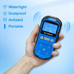 Upgraded 4 Gas Monitor Multi Gas Detector, Yfwsrecinoe Gas Leak Detector, Rechargeable 4 Gas Monitor Ex H2s Co O2 with LCD Multiple Indicator (Blue)