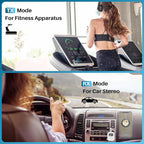 YMOO Bluetooth 5.4 Transmitter Receiver for Airplane, Wireless Bluetooth Adapter Travel Essentials, Supports to 2 Headphones, 25H Playtime, 2-in-1 Adapter with LED Display for TVs Gym Home,White