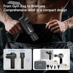 HEYCHY Percussion Massage Gun Deep Tissue with Heat and Cold Head, Portable Handheld Muscle Massager, Percussion Back Body Masajeador 12mm Amplitude for Athletes, Electric Back and Neck Massager