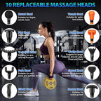 TOLOCO Massage Gun, Deep Tissue Back Massage for Athletes for Pain Relief, Percussion Massager with 10 Massages Heads & Silent Brushless Motor, Christmas Gifts for Women, Men, Carbon