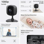 Tapo 1080P Indoor Wired Security Camera - Works as a Baby Monitor & Pet Camera, Motion Detection, 2-Way Audio, Siren, Night Vision, Subscription-Free Local Storage or Optional Cloud, C101(4-Pack)