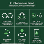 iRobot Roomba Plus 405 (G185) Combo Robot Vacuum & Mop with AutoWash Dock - Spinning Mop Pads, Self-Empties, Pad Washing & Drying, Self-Cleaning, Pad-Lift, LiDAR Navigation