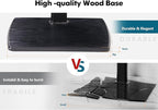 FITUEYES TV Floor Stand for Living Room Bedroom, Tall TV Stands with Sturdy Wood Base for 32 39 40 43 49 50 55 60 65 70 Inch TVs, Corner Stand with Height Adjustable Shelves, Swivel Black