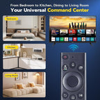 Voice Remote Replacent Control Compatible with Samsung Smart TVs for 2019-2025 Crystal UHD QLED Frame NEO Models (BN59-1385A)