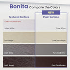 FOIRESOFT Standard Custom Blackout Zebra Roller Blinds [Bonita, Silver White, W 10-109 x H 10-105 inch] Dual Layer Privacy Shade, Room Darkening, Select 1x1 for Custom