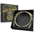 AA AUDIO ACCESSORY Gold Series Star Quad XLR Cables 3.3ft, Neutrik Connectors, 19AWG Microphone Cable, Kevlar-Reinforced Nylon Braided Handmade Mic Cable, 100% Coverage OFC Braid and Al-Foil Shielding