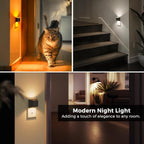 L LOHAS LED Night Lights Plug into Wall with 3CCT Adjustable (1600K/3000K/5000K), 1W Nightlight Plug in Wall, Built in Dusk to Dawn Sensor, 2 Pack