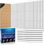 BSHEAD 16 Pack 2-Layer Fold Soundproof Wall Panels, 12 x 12 x 0.41 in Large Sound Proof Foam Panels for Walls, 0.9lb/ft³ High Density, 3D Acoustic Panels,Artistic Noise Dampening Panels White&Black