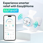Easy@Home Wireless TENS Unit with APP Remote Control: Back Pain Relief Muscle Stimulator Massager | Powered by MyPainOff App iOS & Android App | Pain Therapy Management EHE015BLE
