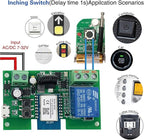 Newgoal WiFi Inching/Selflocking Relay Modules WiFi Momentary Switch with 433 MHz RF Remote Control(Tuya SmartLife APP)