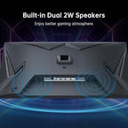 KTC 27 Inch Gaming Monitor - 2K QHD 2560 x 1440 Monitor, Up to 210Hz & 1ms, Bulit-in Speakers, Adaptive Sync, HDR400, 131% sRGB, IPS Monitors Gamer with HDMI 2.0 x 2 & DP1.4 x 2, H27T22C-3