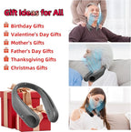 Kinhowly Portable Neck Fan,Hands Free Personal Wearable Bladeless Fan,6000mAh USB Rechargeable,360° Cooling,LED Display,4-Speeds,Birthday Gifts for Men Women Dad Mom,Valentines Day Gifts (Dark grey)