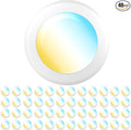 Sunco 48 Pack LED Disc Lights Ceiling 6 Inch, Flush Mount Disk Light, Recessed Can Lighting, 1050 LM, 15W (75W Equivalent), Selectable CCT 3000K/4000K/5000K/6000K/6500K, Dimmable, Damp Rated ETL.