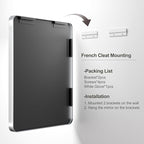 30x36 Inch Silver Bathroom Mirror, Brushed Silver Metal Frame Mirror, Rounded Rectangle Bathroom Vanity Mirror, Shatterproof, Anti-Rust (Horizontal/Vertical)