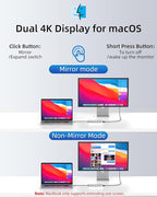 Laptop Docking Station 13 in 1, Dual Monitor Triple 4K Display, 8 USB C/A Ports, Ethernet, Audio, LIONWEI USB C Hub for MacBook,Dell,HP,Lenovo,Surface