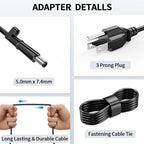180W AC Adapter Fit for Dell Precision 7510 7520 7530 7540 7550 7560 Laptop Charger 180 Watt Dell Power Supply Cord FA180PM111 HA180PM180 DA180PM111 Dock WD19 WD22TB4