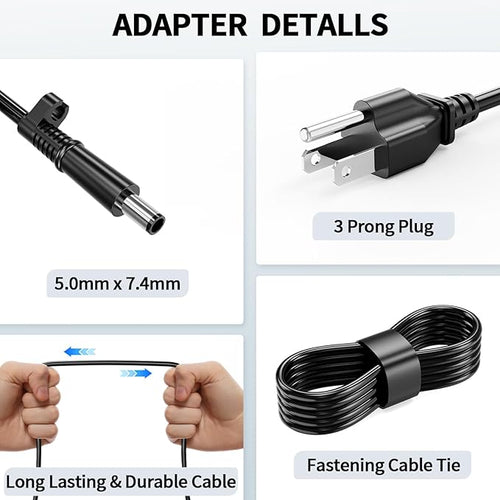 180W AC Adapter Fit for Dell Precision 7510 7520 7530 7540 7550 7560 Laptop Charger 180 Watt Dell Power Supply Cord FA180PM111 HA180PM180 DA180PM111 Dock WD19 WD22TB4