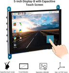 ELECROW 5 Inch Touch Screen Monitor for Raspberry Pi - 800×480 Mini Monitor Touchscreen LCD Display Compatible with Raspberry Pi 5/4/3B+/3B, BB Black, Banana Pi, Jetson Nano, Windows, PC