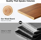 NestNeat Dual Monitor Stand, 35.4 Inch Monitor Stand Riser for 2 Monitors, 2 Tiers Wood Desk Shelf with Storage, Desktop Organizer Stand for Computer, Laptop, Printer, TV (Walnut, 35.4in)
