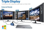 Hiearcool USB C Docking Station Dual Monitor, 11 in 1 Triple Display USB C Laptop Docking Station with 2 HDMI VGA, Type C Dongle Dock Compatible for Thunderbolt 3 4 Laptops