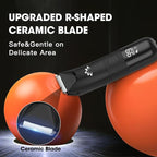 RESUXI Manscape Ball Trimmer for Men,Body& Pubic Hair Trimmer and Groin Hair Shaver, Bikini Trimmer Women,Smooth Shaving, Lightweight with Travel Lock, IPX7 Waterproof Wet/Dry Shaving, LED Display