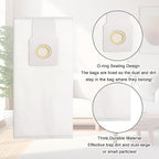 10 Pack 53294 Style O HEPA Cloth Vacuum Bags Fit for Kenmore Upright Vacuum Cleaner, Type O Cloth Upright Vacuum Bags HEPA Fit for Kenmore 5068 50688 53294 50105 BU1017 31140 31150 Elite Vacuum Bags