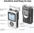 AUVON Rechargeable Digital TENS Unit Muscle Stimulator with 600 mAh Battery, TENS Machine with 8 Customizable Modes, Electric Massager for Shoulder, Back Pain Relief, 6 TENS Pads, A Carry Case