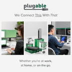 Plugable 12 Outlet Power Strip 4320 Joules Surge Protection, Built-in 10.5W 2-Port USB Charger for Android and Apple Phones, Mobile Devices, 6 Foot Cable