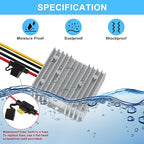 SUPERNIGHT 48V 36V to 12V Voltage Converter 240W 20A Regulator Step Down to 12V DC- DC Convert Reducer with Fuse Waterproof Power Supply Transformer Module for Golf Cart Scooters