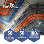 fast Cat. Speaker Wire 16 Guage 2C, UL Listed & CMR/CL3R-FT4 Rated - Speaker Cable w/PVC Jacket, 100% Oxygen-Free Pure Bare Copper - (65) HighFlex 16 Guage Wire - in-Wall Use-500ft Bulk Cable, Blue