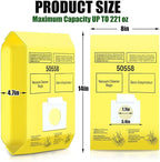DTESL 50 Pack Vacuum Cleaner Bags Fit for Kenmore Canister Type C/Q 5055 50555 50557 50558 and Pana·sonic Type C-5 C-18, 200 Series, 400 Series, 600 Series, 700 Series, 800 Series (50 Pack)