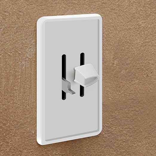 Hoolerry 4 Pcs Dimmer Switch Knob Dimmer Replacement Knob Compatible Replacement Set of Two Split for Compatible with Lutron Skylark Fan Speed & Light Control (White)