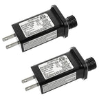 SIGANDG 12V 6W LED Transformer Replacement Class 2 Power LED Controller with 8 Modes Supply for Christmas String Light Inflatable Decorations IP44 Waterproof Low Voltage Transformer(2 Pcs)
