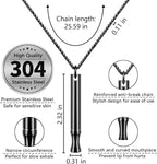 Replace Bad Habit Flavored Air Necklace with 12pcs Refillable Cores in 4 Flavors, Habit Support Refreshing Necklace for Stress Relief Sensory Fidget for Adults (Black)