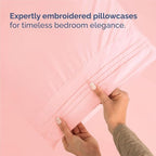Split King Size 5 Piece Sheet Set - Comfy Breathable & Cooling Bed Sheets Set - Hotel Luxury Bedding for Women, Men, Kids, Teens, Boys & Girls - Deep Pockets, Soft, Wrinkle Free - Oeko-Tex - Baby Pink