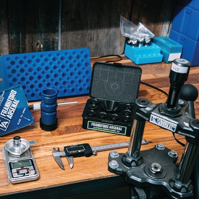 Frankford Arsenal F-1 Single Stage Press and Reloading Accessories with Powder Measure, Hand Primer, for Reloading, Seating, and Gunsmithing