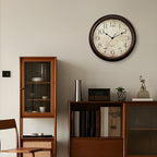 KECYET Wall Clock 10 Inch Battery Operated Silent Non-Ticking Analog Wall Clocks Vintage Retro Rustic Style Decorative for Bedroom Living Room Kitchen Office (Bronze)