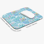 Armanza Square Mouse Pad Plants,Personalized Premium-Textured Custom Mouse Mat Design,Washable Mousepad Lycra Cloth,Non-Slip Rubber Base Computer Mouse Pads for Wireless Mouse