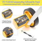 YS YUSON Rolling Measuring Wheel in Feet, Digital Measuring Wheel for Construction, Walking Measuring Wheel, Measure Wheel with Tape Measure and Level Ruler, One Key to Reset, 4 Inch, Up to 9999Ft