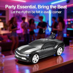 WSTER Classic Sports Car Model Bluetooth Speaker, Portable Wireless Outdoor Speaker with HD Sound, TWS Pairing, Truck Bluetooth Speaker, Parties & Home Audio (Black)