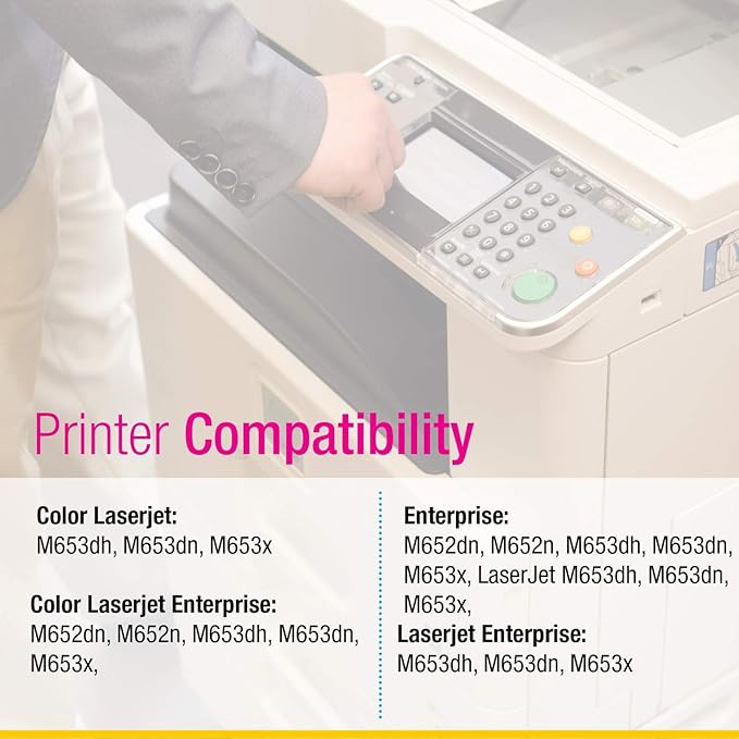 CS Replacement Toner Cartridge Compatible with HP 656X CF461X Cyan Color Enterprise M652dn M652n M653dn M653x M652dn Toner Cartridge Cyan