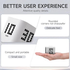 Rotating Productivity Timer 5, 10, 30, 60 Minutes Preset, Desk Cube w/Gravity Sensor for ADHD, Mute Functions, Ideal for Work, Study, Kitchen, Back to School (White)