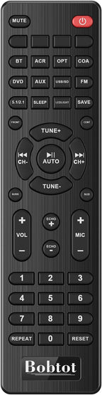 Bobtot Home Theater Systems Surround Sound Speakers - 1200 Watts 10 inch Subwoofer 5.1/2.1 Channel Audio Stereo System with ARC Optical Bluetooth Input for 4K TV Ultra HD AV DVD FM Radio USB