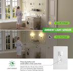 RAYZEEK Motion Sensor Light Switch, No Neutral Wire Required, No Ground Wire Needed,5A,Single Pole, Occupancy&Vacancy&Manual On/Off Override Motion Sensor Activated Wall Switch,PC Fireproof