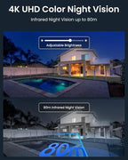 REOLINK RLC-823S2 Smart 4K/8MP UHD PTZ Security Camera with Cutting-Edge 16X Optical Zoom and 3D Zoom, Color Night Vision with Spotlights, Person/Vehicle/Animal Detection, 2 Way Talk, 24/7 Recording