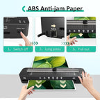 13 Inch Laminator Machine - 11x17 Laminator with 50 Sheets, Cold & Thermal, Built-in Paper Cutter & Corner Rounder, A3 Laminating Machine for Classroom Home School