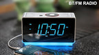 iTOMA Alarm Clock Radio with Bluetooth Speaker, FM Radio, Dual Alarm with Snooze, Large LED Display, Dimmer Control, USB Charging Output and Night Light CKS708