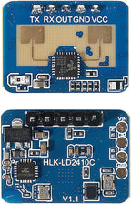 XIITIA 2pcs LD2410C Human Presence Radar Sensor Module HLK-LD2410 Sensor Module LD2410 Millimeter Wave Radar Sensor Module Non Contact 24GHz ISM Band Serial Port IO Level Output