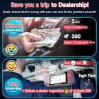 2026 FOXWELL Car Scanner NT604, 4 System OBD2 Scanner Diagnostic Tool, Check Engine Code Reader for Cars and Trucks, ABS/Airbag/Transmission Diagnostic Scanner for All Vehicles, English & Spanish Ver.