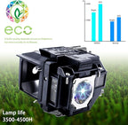 SRZNJZ ELP96 Original Replacement Projector Lamp Bulb for Epson ELPLP96 X39 W39 S39 109W VS250 VS350 VS355 EX3260 EX5260 EX9210 EX9220 EX7260 Powerlite Home Cinema 2150 1060 2100 660 760 760HD